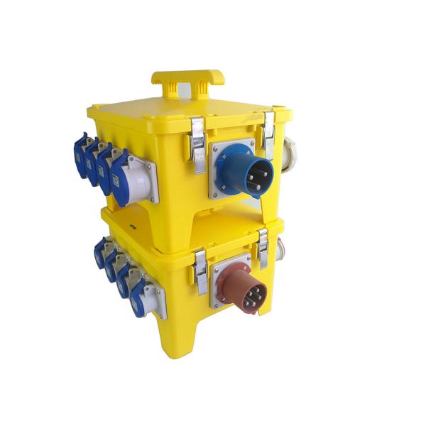 24 Ways Heavy Duty PE Portable Distribution Box With Industrial Plugs And