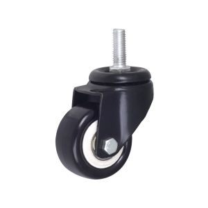 PP PU PVC Universal Furniture Casters Black Lightweight Caster Wheels