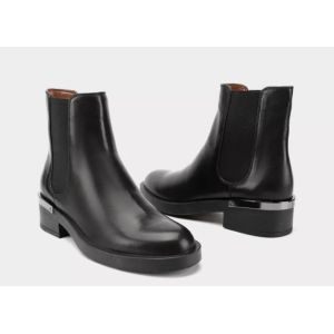 Customized Logo And Sizes Breathable Women Leather Short Boots Brown And Black