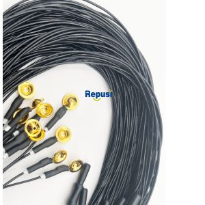 Reusable EEG Cup Electrodes with Gold Plating and 3m Cable