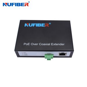 2 Wire IP Ethernet Over Coaxial Extender 0 - 300M With POE Function