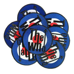 Iron On 3D Clothing Embroidered Patches Felt Fabric Merrowed Border