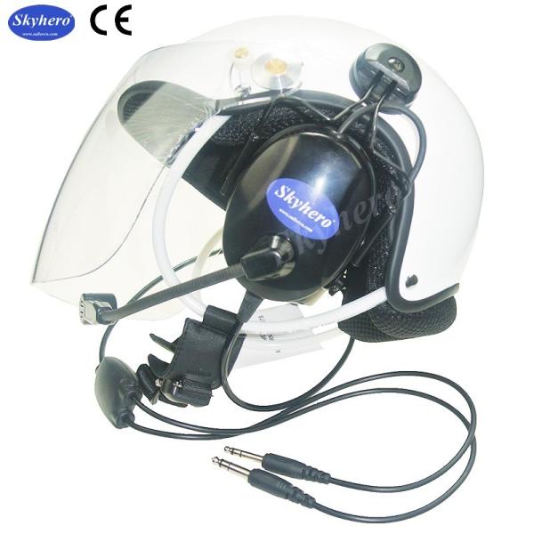 Quality Best noise cancel Paramotor helmet with full headset EN966 standard Paramotoring Standard GA Dual plug6.3-5.2mm wholesale