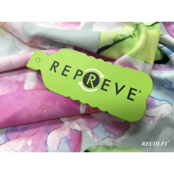 2 Way Elastane Recycled Fabric , Recycled Material Fabric For Swimwear