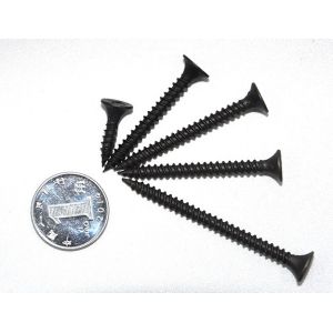 Black Phosphate Drywall Screw with Flat Bugle Head and Fine Coarse Thread DIN