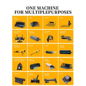 Free Shipping Gasoline Mini Wheel Loaders Mini Front Track Loader 420kg Small