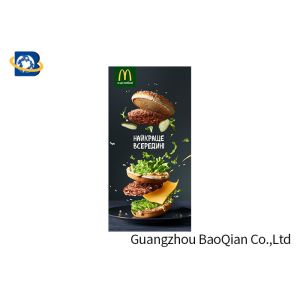 CMYK Offset Printing Posters 3d Lenticulares Food / Drinking Advertising