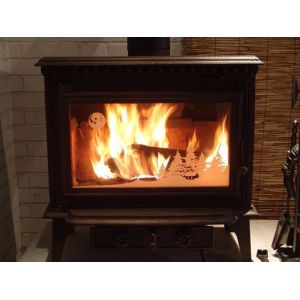 China Indoor Or Outdoor Cast Iron Garden Chimney Powder Coated Finishing on sale