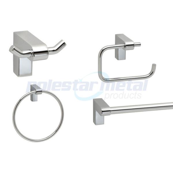 Stainless Steel Double Robe Hook Bright Chrome Zamak 9600 Series 2 - 15/16"