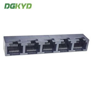 DGKYD53241588IWA1DY1052 RJ45 1X5 Multi Port Black Full Plastic Without Light