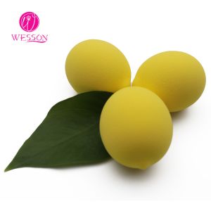 3pcs Texture Lemon Shape Cosmetic Sponge Puff Set