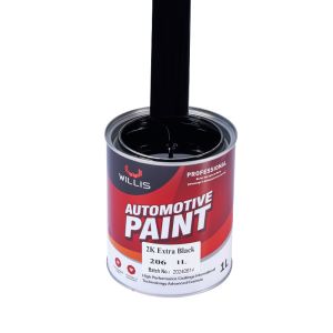 Vehicle Touch Up Orange Red Green 2K Solid Paint 2K Extra Black Acrylic Paint