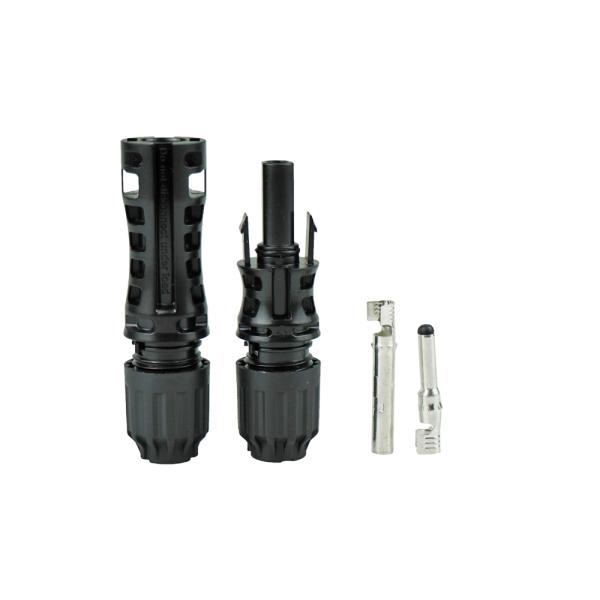 Safe Class 2 Solar Panel Connector with Tinned Copper Terminal and PPO Material