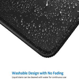 Private Mold NO Custom Black Rubber Mouse Mat Non-Slip Stitched Edge for PC and
