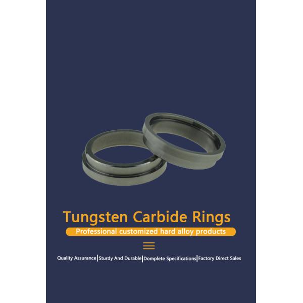 Custom Cemented Cemented Tungsten Carbide Sealing Ring With High Temperature Resistance for Chemical Equipment Centrifuge Mixer