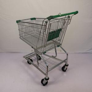 China Grocery Market Shopping Trolley 125L American Type Metal Wire Trolley on sale
