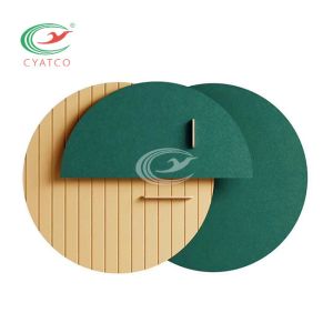 Restaurant Engraved Felt Wall Panels Odorless Soundproof Echo Reduction