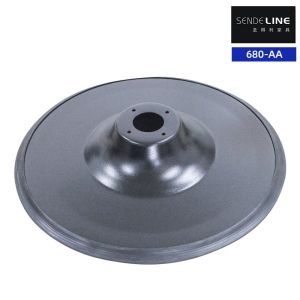 Black Electroplated Color Barber Chair Base With Circular Spray 3.0 Wall