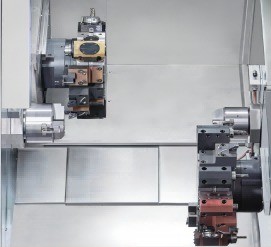 Automatic Horizontal Dual Spindle Dual Turret Lathe With Twin Spindles