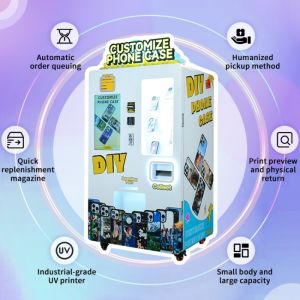 Custom Phone Case Vending Machine With Automatic Delivery For Instant Personaliz