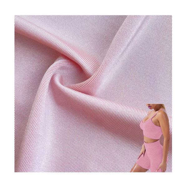 Custom Textile Athletic Lycra Fabric with 55D Yarn Count Dry Fit Moisture