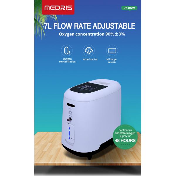 7L Large Screen LCD Oxygen Concentrator: Adsorption And Compression For