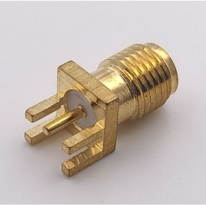 Gold Plated Reverse Polarity Sma Connector RP - SMA Plug Connector For PCB 1.6mm