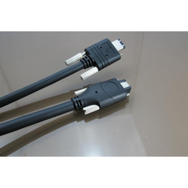 Industrial Camera 9 Pin to 6 Pin IEEE 1394 Firewire Cable with Screw Lock 14