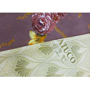 Polyester Warp Knitted Printed Mattress Quilting Fabric Customized 120gsm