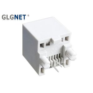 6P2C Female Vertical Rj11 6 Pin Connector Through Hole Cool Grey 3 U