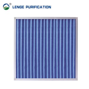 F7 Folding Aluminium Medium Filter With Custom Color PET Nonwoven Fabric