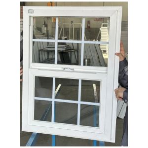 UPVC Single Hung Vinyl Windows Soundproof Double Vertical Sliding Windows