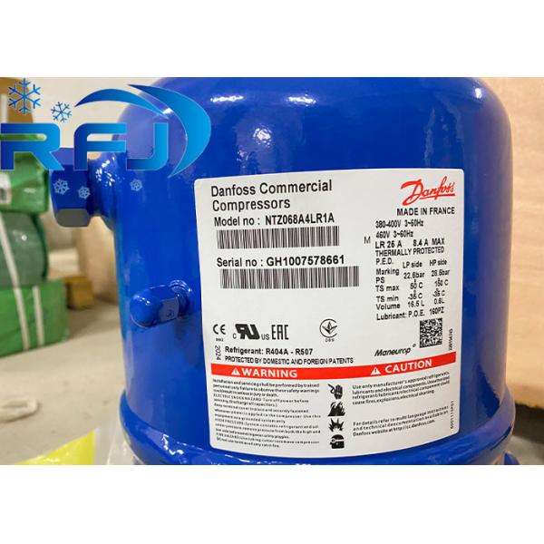 Quality Maneurop Piston Refrigeration Compressor NTZ068A4LR1A Refrigerant R404a-R507 wholesale