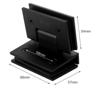 Copper Custom Frameless Shower Flipper Panel Hinges Two Way Glass To Glass