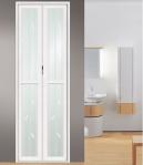 Interior PVC Folding Door , Plastic Accordion Sliding Door 0.1-0.3 m / s Opening