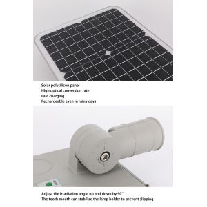 100W Ip65 Solar LED Street Light With Auto Dimming Remote Control