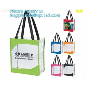 custom Design logo printed pvc clear plastic bags, professional printing shopping bag plastic bag, Biodegradable Recycla