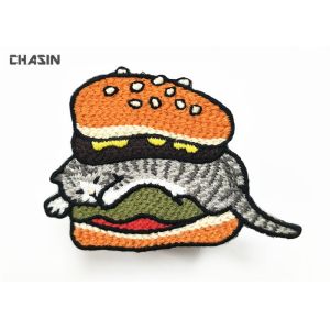 Vivid Colorful Animal Custom Applique Patches Cat Strong 3D Effect