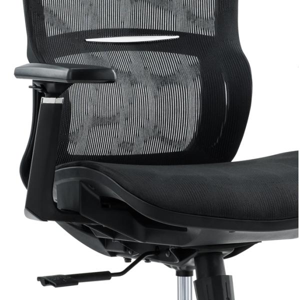 Lumbar Support Full Mesh Luxury Mesh With Headrest Adjustable Fabric Comfort Office Ergonomic Chair