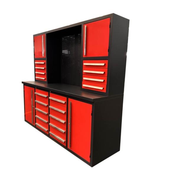 Heavy Duty Brown 10ft 40-Drawer Steel Workbench Tool Cabinet for Mobile Phone