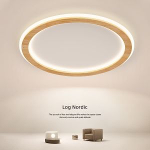Modern Ceiling Lights Living Room Art dero Cloud round Wooden ceiling lights(WH