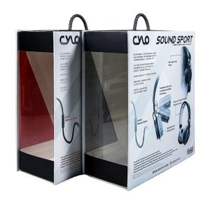 Recycle Paper Cardboard Headphone Earphone Packaging Box ODM