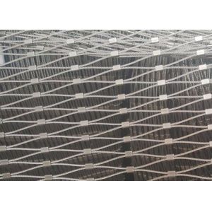 China SGS Stainless Steel Balustrade Wire Mesh X- Tend Cable Ferrule Type Mesh For Balustrade Fence on sale