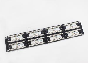China Quick Installation Network Ethernet Patch Panel Cat6a 24 Port ROHS / UL on sale