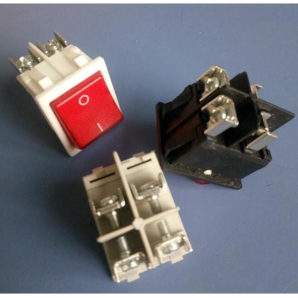 16A Screws Custom Led Rocker Switches 4 Pins On - Off Grey / Black