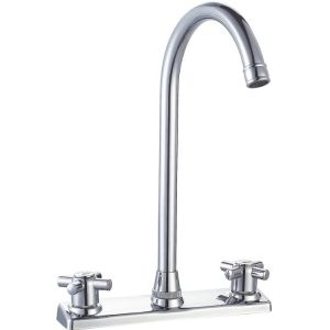 8'' Centerset Kitchen Sink Faucets Two Handles OEM ODM Quick Installation