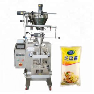 Automatic Piston Pump Sauce Packing Machine With SCM Control System 220V 50 /
