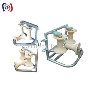 Tri-Sheave Corner Ground Roller 10KN for Power Construction