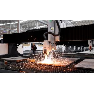 Power Laser Cutting Machine for High Bevel Cutting on 24000mm Workbench