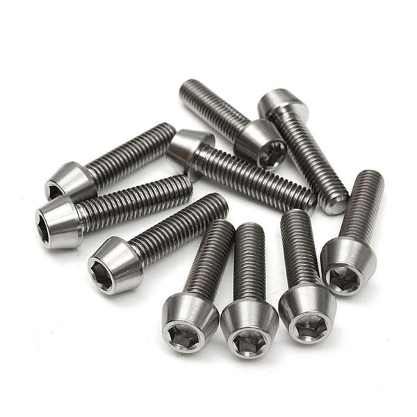 Quality ISO Certified Custom Gr5 M3 M6 M8 Titanium Alloy Bolt Screw with Hexagon Flange Head wholesale